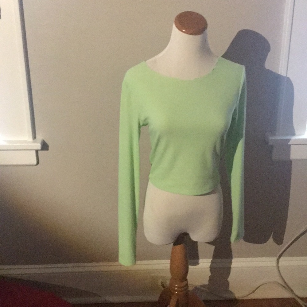 A neon green shirt